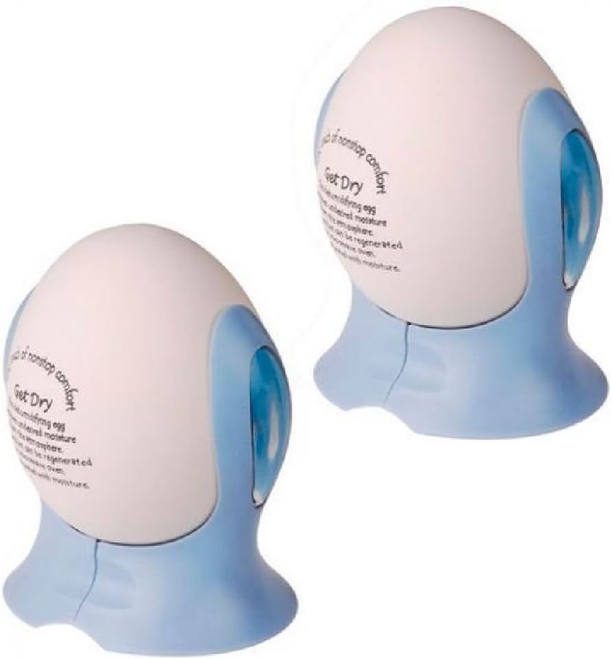 PonZE 2X Portable Dehumidifying Egg Dehumidifier Damp Reusable Mould Remover Moisture