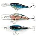 YONGZHI Fishing Lures Multi-Jointed Wobbler Crankbait Minnow and Popper VIB Top-Water Lure with Treble Hooks for Bass Trout Walleye Freshwater Saltwater Swimbaits