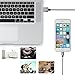 Kiomi iPhone Cable 3', 6', 10' Lightning to USB Charger, 8 Pin Lightning to USB Sync and Charging Cable Cord for iPhone 7/7 Plus, 6/6S, 5/5S/5C/SE, iPad, iPod Nano 7 - Grey White - 4 Piece