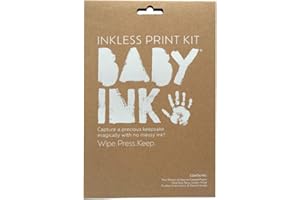 BABYINK Inkless Print Kit – Mess-Free Baby Hand & Footprint Keepsake, Non-Toxic, Black