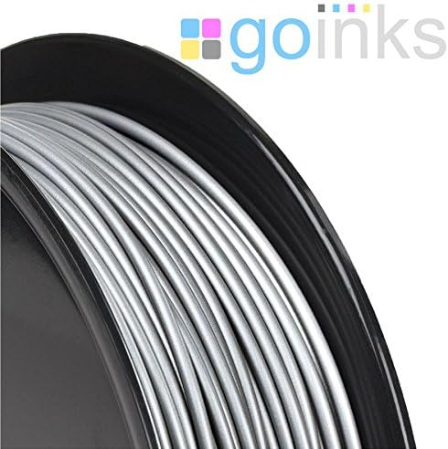 Go Inks 1kg Silver 1.75mm PLA 3D Printer Filament Spool