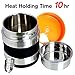 Vacuum Insulated Lunch Box Stainless Steel Food Jar 2 Tiers Food Container Food Carriers Thermal Lunch Container Food Storage Box 1.4L Holding Time 6hr 7x5’’(Random Black or Orange Color)