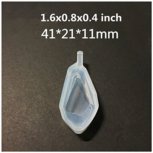 image for Aouke Gemstone Shape Pendant Molds, 4 pcs/set High-Definition Mirror S