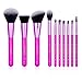 Docolor Makeup Brushes,10 Pieces Lavender Star Makeup Brush Set Professional Face Powder Foundation Blending Contour Eye Shadow Eyebrow Make Up Brushes Kit