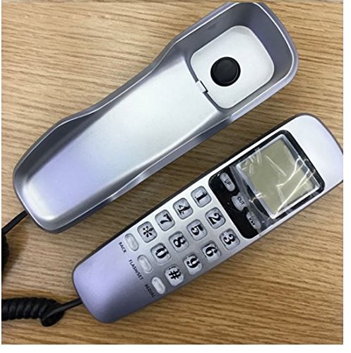 Wall Mount English Version Corded Phone Telephone Home Office Desktop Phone Caller ID by ShopIdea (Grey) - Thumbnail 2