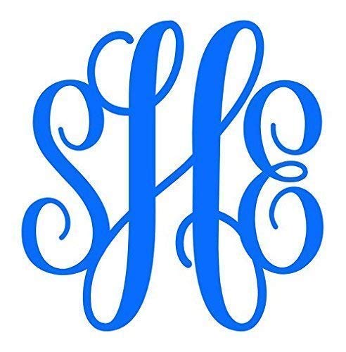 image for Lily Brooke Jewelry Custom Monogram Vinyl Decal Sticker - Personalized