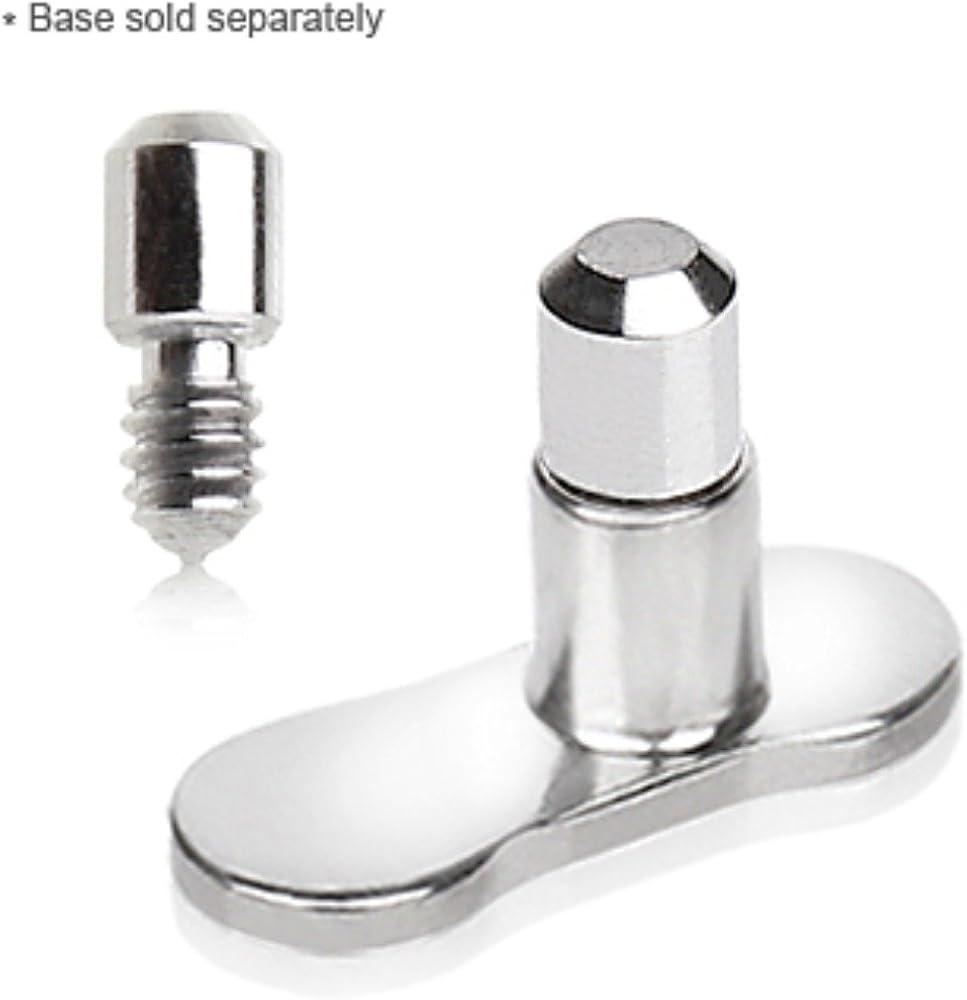 316L Surgical Steel Dermal Anchor Retaining Post Jewelry