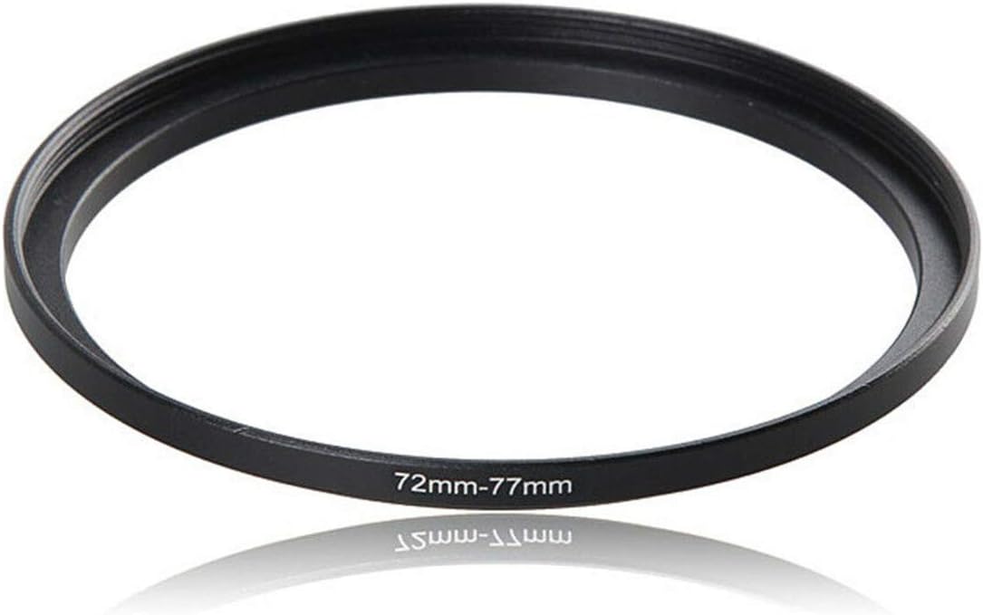 1pcs 37mm 40.5mm 43mm 46mm 49mm 52mm 55mm 58mm 62mm 67mm 72mm 77mm 82mm Metal Step Up Ring Lens Filter Adapter (72mm-77mm)