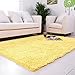 USTIDE Yellow Chenille Rugs Shaggy Washable Kitchen Area Rug Sets Thick Indoor Non Slip Floor Mat Living Room Rugs 2'X3'