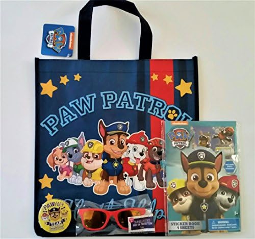MonaRose Nickelodeon's Paw Patrol Bundle: Uv Shades, Stickers, Reusable Tote Bag and 1 Magic Paw Patrol Towel