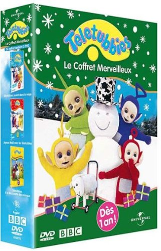 Je M'éveille Avec Les Teletubbies - Coffret - Qui Est Là ? + Chante Et Danse + Les Petits Gourmands - Pack