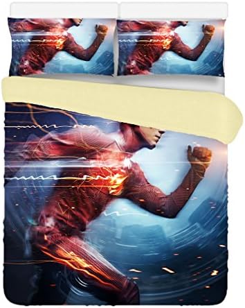 Custom The Flash 3 Piece Duvet Cover Bedding Set Queen Size 200x230CM