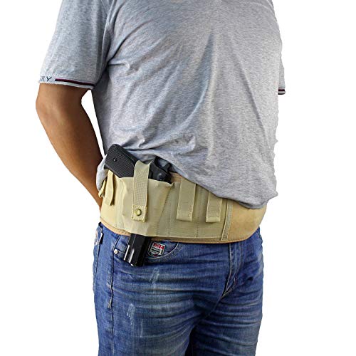 Depring Belly Band Holster for Concealed Carry Ultra Comfort Ambidextrous Ventilated Neoprene