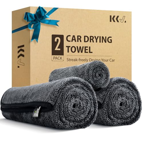 KKV 2-Pack Microfiber Towels (35"x 24") Extra Large Ultra Absorbent Drying Towel