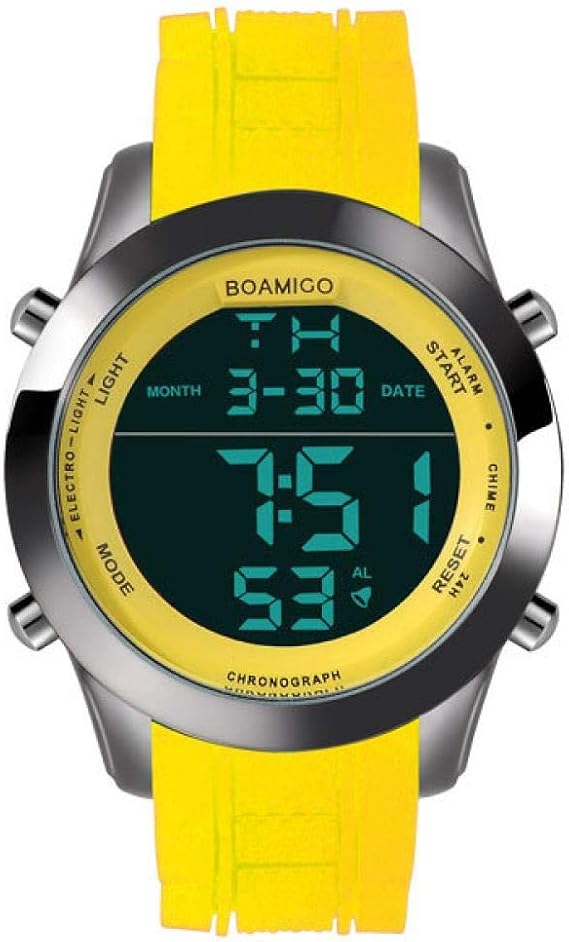 Orologio da polso elettronico a LED luminoso, touch screen