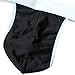 YiZYiF Men's Bow Tie Bodysuit Thong Butler Thong Teddy Costume Underwear One Size Black
