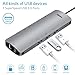 USB-C/Type C to 3 Ports USB A 3.0 with 10/100/ 1000 Mbps Gigabit Ethernet/LAN / Nework (RJ45) Adapte