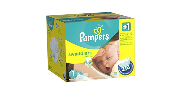 216 pampers swaddlers