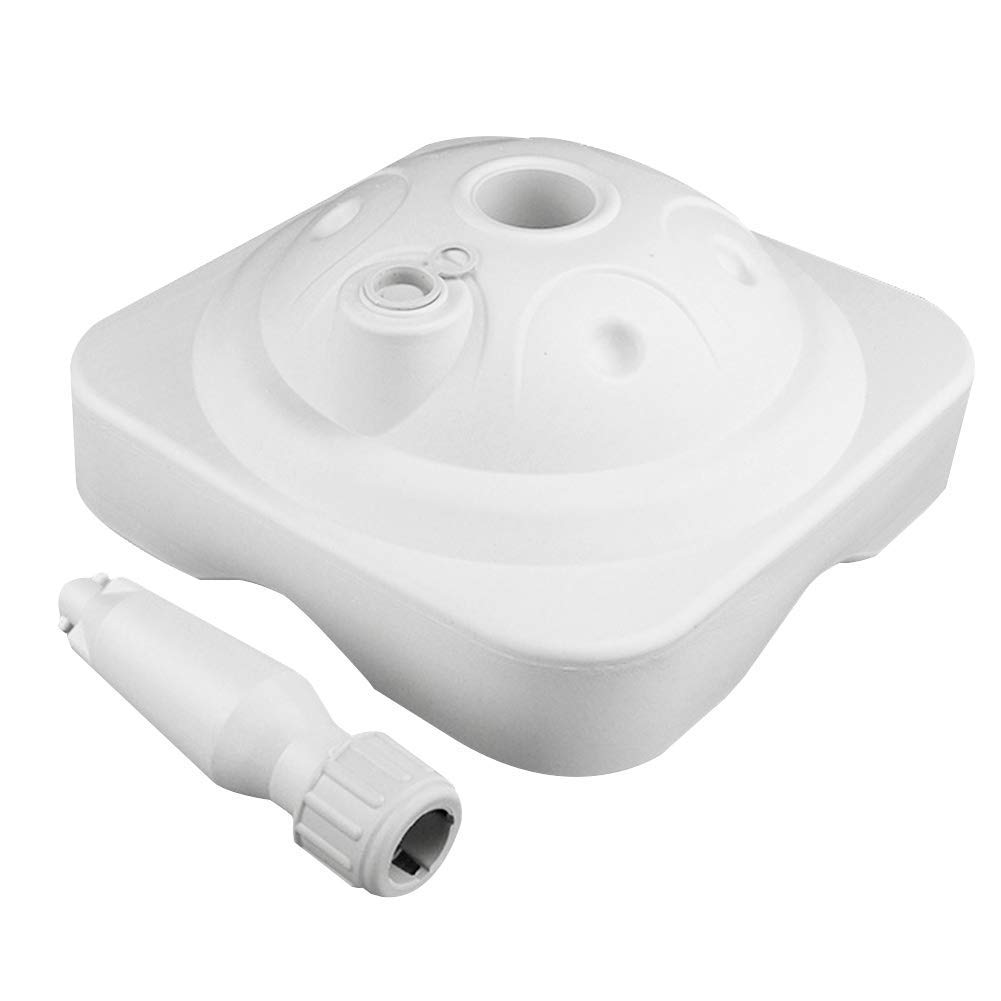 Outdoor Umbrella Base Heavy Duty Patio Base Stand Pole Holder Thickened Steel Pole Round Base Water Filled for Outdoor, Garden, Lawn