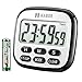 Habor Kitchen Timer, 24-Hours Digital Timer [Multifunctional] with Clock for Cooking, Loud Alarm & Strong Magnet, Count-Up & Count Down for Kitchen Baking Sports Games Office Study (Battery Included)