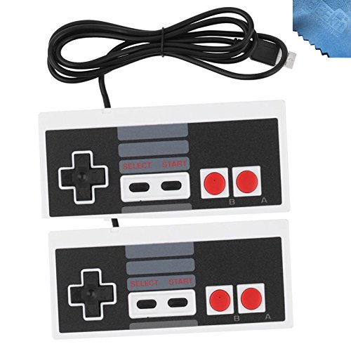 EEEKit 2 Pack Classic Nintendo USB NES Controller USB Famicom Controller Joypad Gamepad,Computer Games Solution Kit for Windows PC / MAC / Raspberry Pi (Black) EEEKit 2 Pack Classic Nintendo USB NES Controller USB Famicom Controller Joypad Gamepad,Computer Games Solution Kit for Windows PC / MAC / Raspberry Pi (Black)