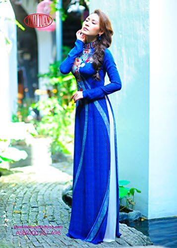 SILK THAI TUAN Fabric Ao Dai - Traditional Viet NamVietnamese Long Dress Collections With Pants