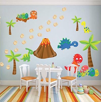 Wangxiaojie Cartoon Dinosaur And Egg Funny Wall Sticker For Kids Rooms Nursery Decoration Pvc Removable Wallpaper Wall Art Decals Home Decor Buy Online At Best Price In Uae Amazon Ae