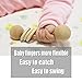 Fuman Organic Wood Montessori Styled Baby Rattle - Perfect Grasping Teething Toy for Toddlers (2 Pack Rattle)