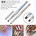 Makartt 6pcs Nail Art Brushes Set for Acrylic Nails Poly Extension Nails 3D UV Gel,Professional Different Nail Design Brushes Tool With Glitter Handle for Salon at Home DIY Manicure
