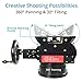Proaim Orion Professional 2-Axis Pan Tilt Geared Head with 100mm Bowl Base Mount for Tripod Slider Dolly | for DSLR Video Cinema Cameras up to 25kg/55lbs | Free Carrying case (P-OGR-H)
