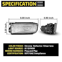 Fog Lights Compatible with BMW E36 / M3 3 Series