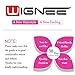 WIGNEE 100% Virgin Human Hair Natural Wave Wigs Lace Part Brazilian Human Hair Wave Wigs Middle Part Wig (natural wave lace part-1B Color)