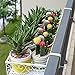 Fitlyiee Balcony Flower Pot Stand Rack Patio Railing Shelf Plant Pots Holder Windows Decorate (S, Black)thumb 3