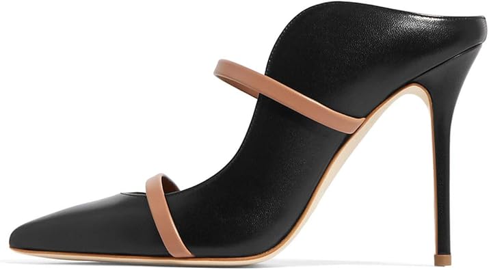 double strap mule heels