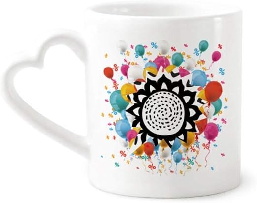 Amazon Co Jp ヒマワリのシルエットメキシコトーテムを祝う マグカップコーヒーカップ陶器セラミックハート柄ウエスタン ホーム キッチン
