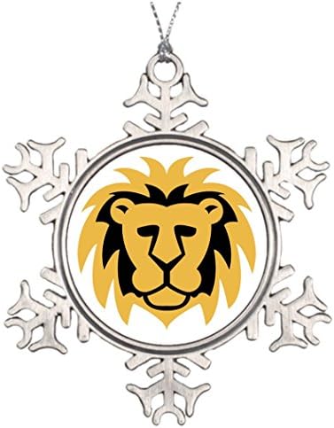 SMALL Poppy Tree Branch Decoration Lion Gold Christmas Snowflake Ornament Balls