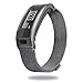 C2D JOY Garmin Vivosmart hr+ Case Milanese Bands (2018 Metal Steel Case with Milanese Bands Only for Garmin Vivosmart HR+/Approach X40,Black Large (6.5-8.5in)