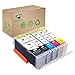 Supricolor 5 Piece Edible Ink Cartridge Replacement for PGI-250 CLI-251 for use with PIXMA iP7220, MG5420, MG5422, MG6320, MX722, MX922. Cake Printing