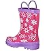 Disney Frozen Girls Anna and Elsa Pink Rain Boots - Size 12 M US Little Kid
