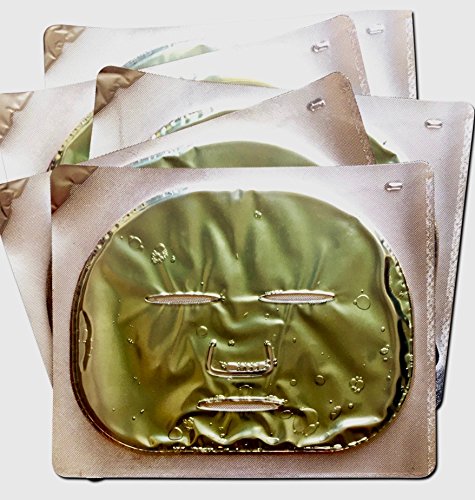 Hydrogel face masks (5 masks) with aloe and green tea; …