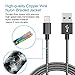 AOFU iPhone Cable,3Pcs 3FT Nylon Braided Lightning Charger to Cable Data Syncing Cord Compatible with iPhone 7/7 Plus/6S/6S Plus,SE/5S/5,iPad,iPod Nano 7(Black&Whtie)