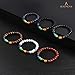 BEADNOVA Black Onyx Beads Natural Crystal Beads Stone Gemstone Round Loose Energy Healing with Crystal Stretch Cord for Jewelry Making (8mm, 45-48pcs)