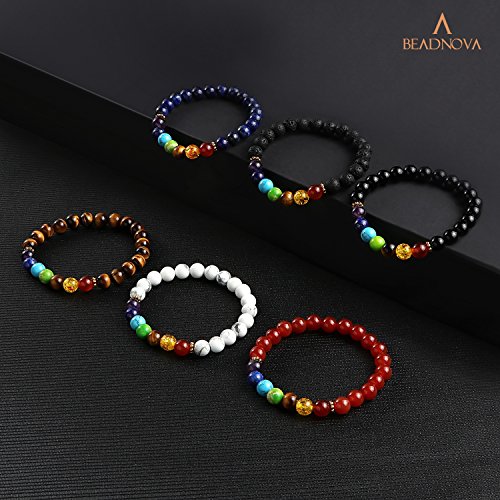 5 BEADNOVA+Natural+Howlite+Gemstone+45+48pcs