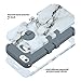 ULAK iPhone SE Case,iPhone 5S Case, Anti Slip Shock Resistance Protective Cover with Hybrid High Soft Silicone + Hard PC Case for Apple iPhone 5/5S/SE,Artistic-Marble Pattern