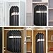 HOMMINI Pack of 6 Garment Bags, Full Clear Hanging Zipper Suit Bags, Storage/Travel/Closet Clothes Covers, Lightweight Dust Cover 2 Sets of (60