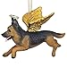 Christmas Tree Ornaments - Honor The Pooch German Shepherd Holiday Angel Dog Ornaments