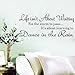 Wall Sticker IEason Clearance Sale! Life Isn't About Waiting Wall Stickers Quote Dancing in rain Wall Decal Words ... (A)