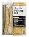 BambooWorx- Sushi Making Kit - 2 sushi rolling mats, (Green + Natural) 1 rice paddle, 1 rice spreader, sushi rolling kit, all Natural bamboo sushi mats and utensils