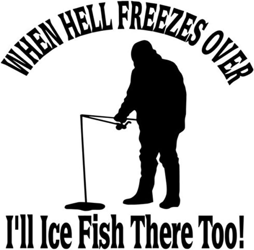 Ice Fishing Sportsman Hunting Printed Decal Sticker 5