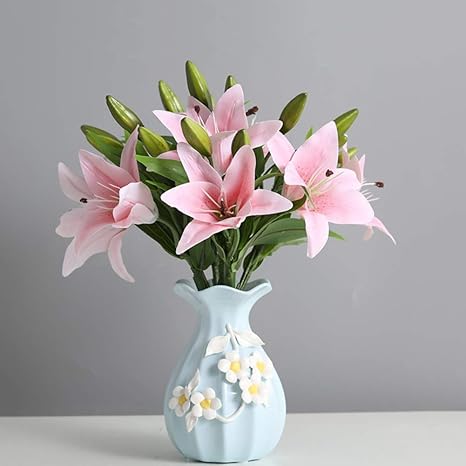 Amazon セラミックドライフラワーデコレーション 屋内リビングルームホームデコレーションダイニングテーブルイラストシンプルな装飾手織り人工人工植物 C 人工観葉植物 オンライン通販